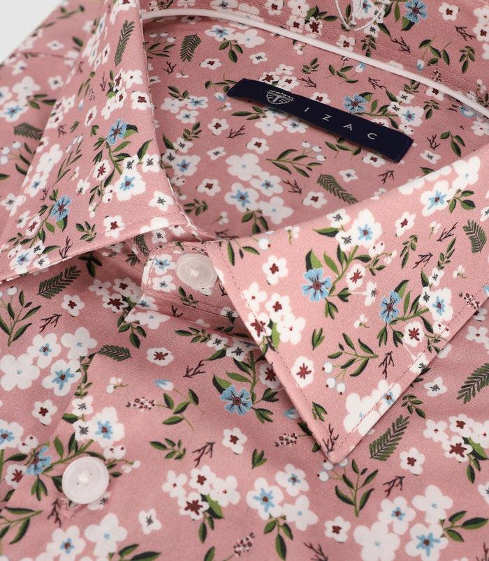 Izac Chemise Ajustée Rose