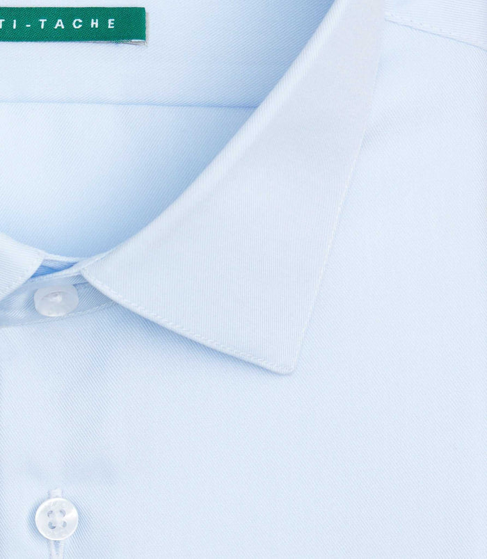 Izac Chemise Anti-tâche Bleu Ciel "Silence"