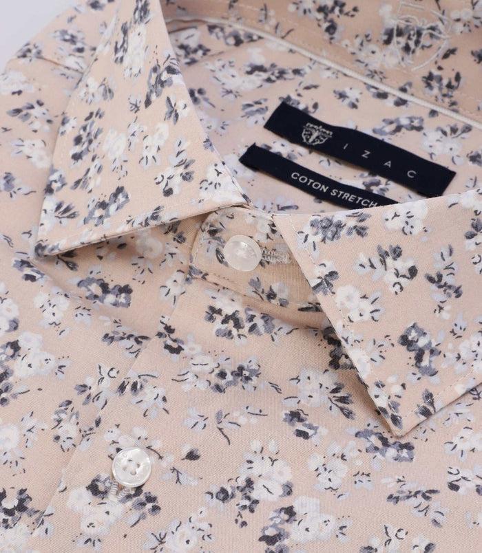 Izac Chemise Avec Broderie Imprimée Rose