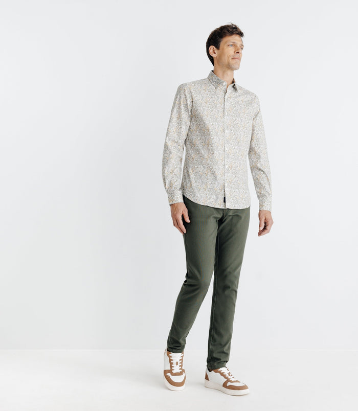 izac Chemise avec imprimé paisley beige