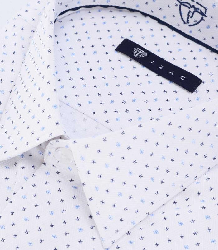 Izac Chemise Avec Motifs Blanche