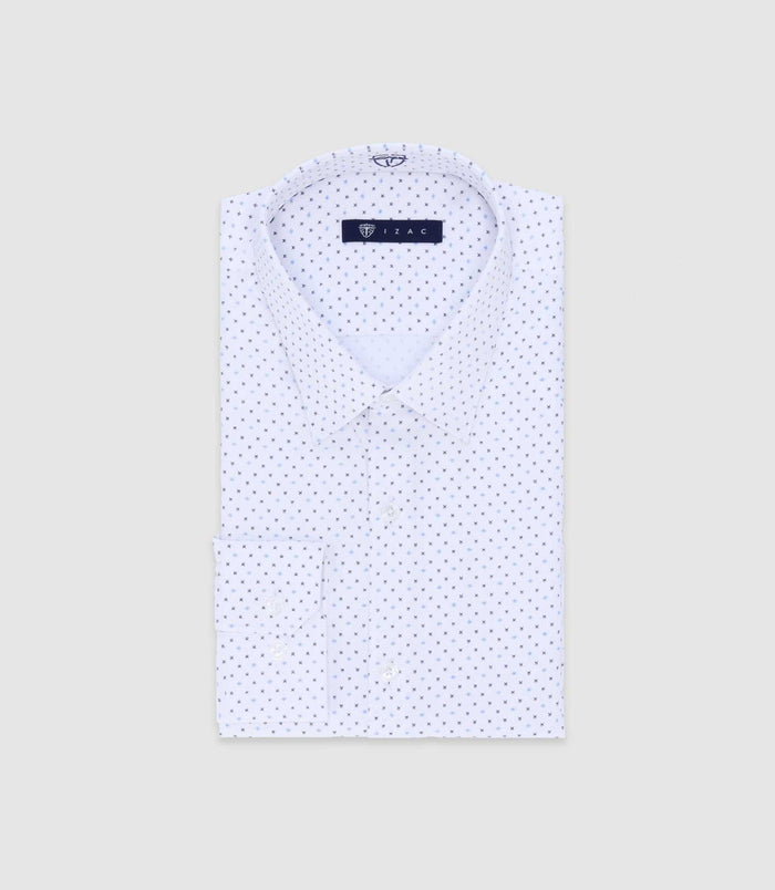 izac Chemise avec motifs blanche