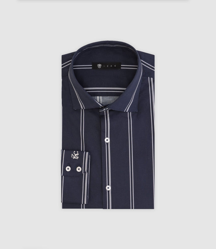 izac Chemise avec rayures bleue