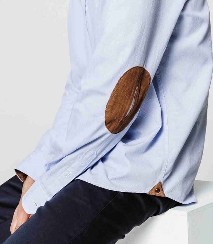 Izac Chemise Bleu Ciel Coudières