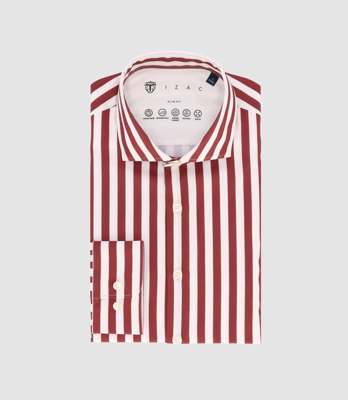 izac Chemise bordeaux MADEIRE
