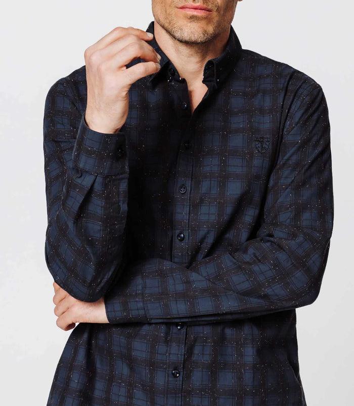 izac Chemise carreaux bleus