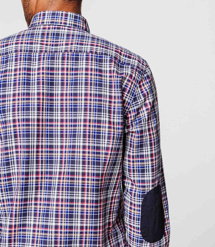 Izac Chemise Carreaux Marine