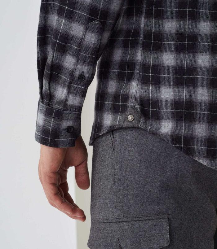 Izac Chemise Casual à Carreaux Gris "Archy"