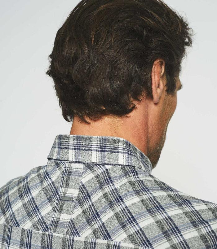 Izac Chemise Casual à Carreaux Gris JELLY