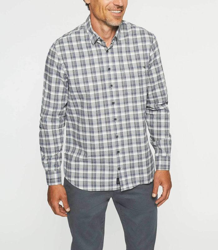 Izac Chemise Casual à Carreaux Gris JELLY