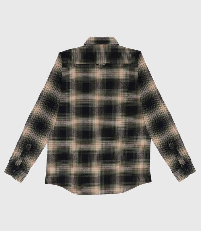 Izac Chemise Casual à Carreaux Kaki JERICO