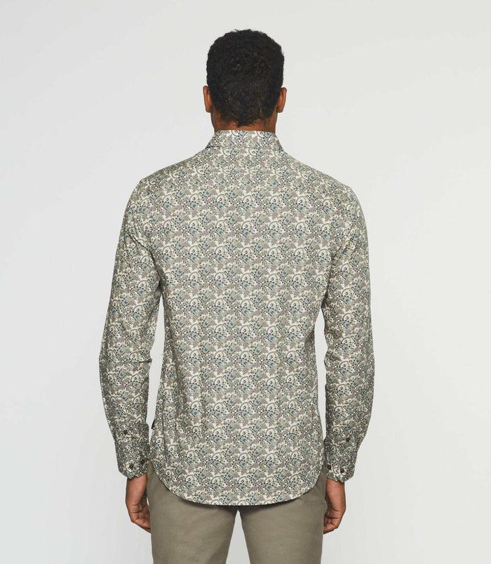 Izac Chemise Casual à Imprimé Beige JOAQUIN