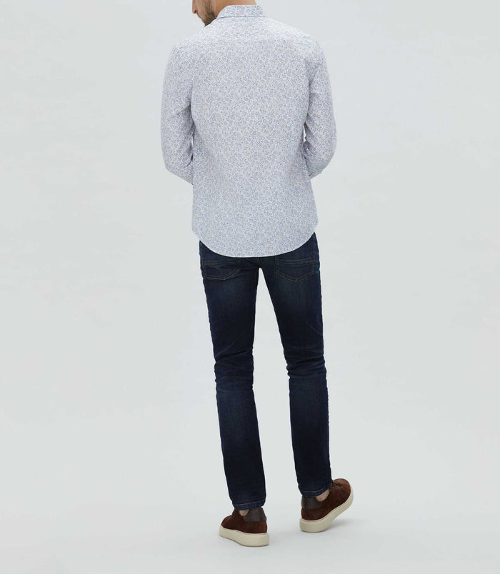 Izac Chemise Casual à Imprimé Bleu Ciel "Mignon"