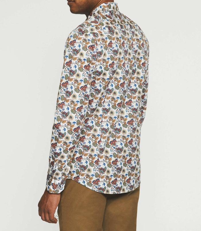 Izac Chemise Casual à Imprimé écru JALICE