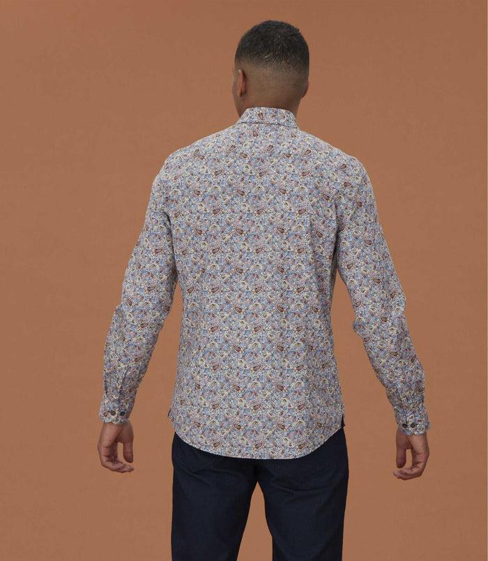 Izac Chemise Casual à Imprimé Marine "Malo"