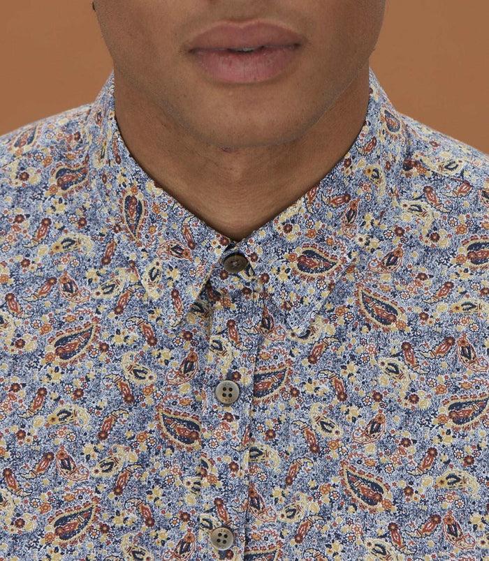 Izac Chemise Casual à Imprimé Marine "Malo"