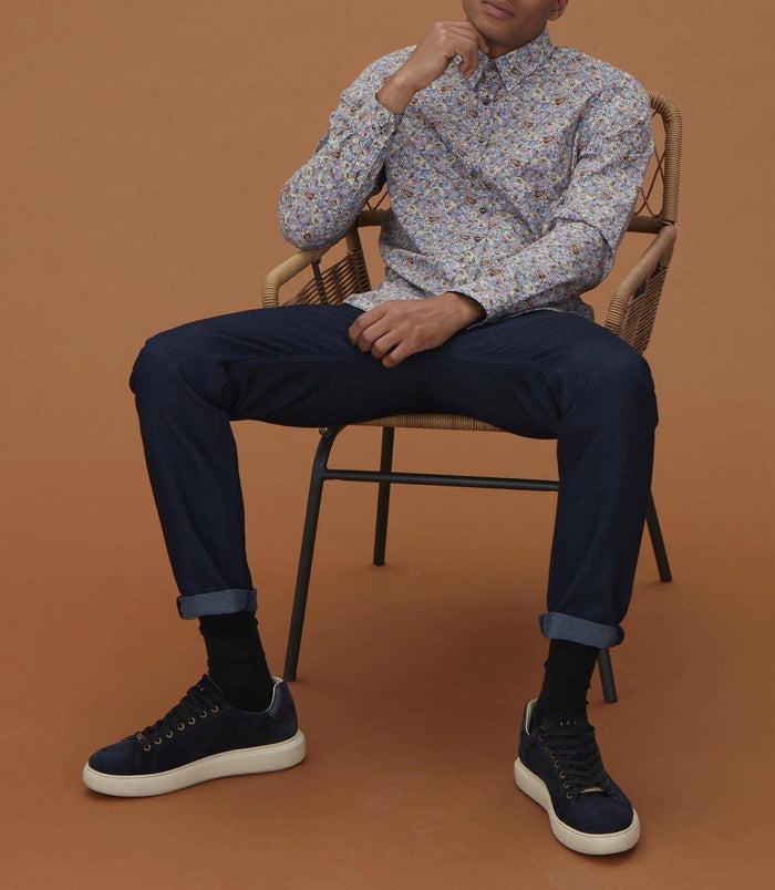 izac Chemise casual à imprimé marine "Malo"