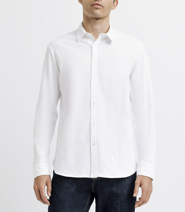 Izac Chemise Casual Avec Logo Blanche