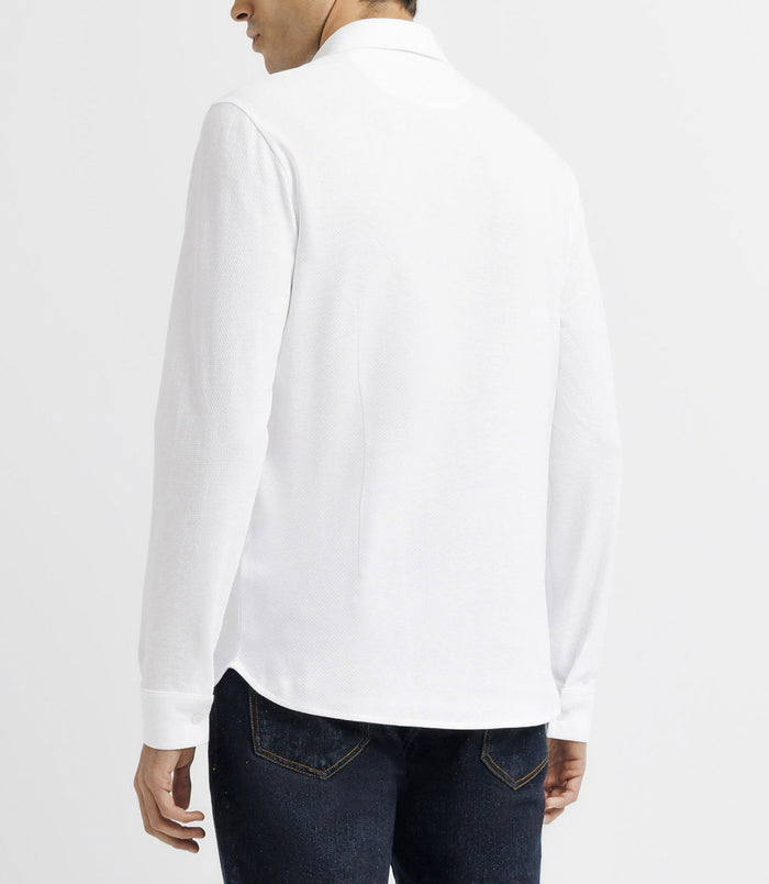 Izac Chemise Casual Avec Logo Blanche