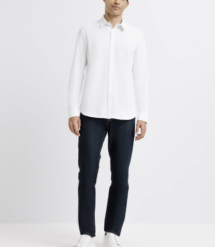 izac Chemise casual avec logo blanche
