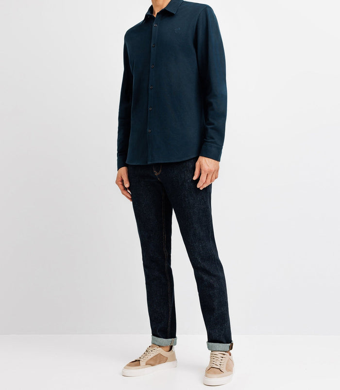 izac Chemise casual avec logo marine