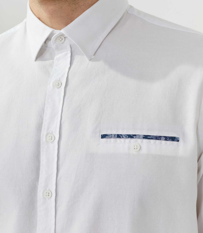 Izac Chemise Casual Blanche "Tod"