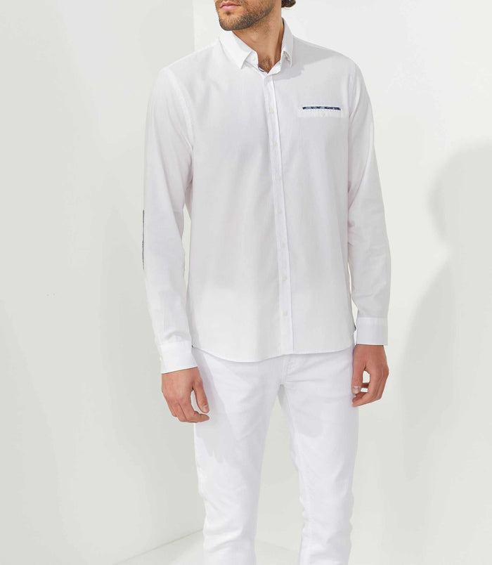izac Chemise casual blanche "Tod"