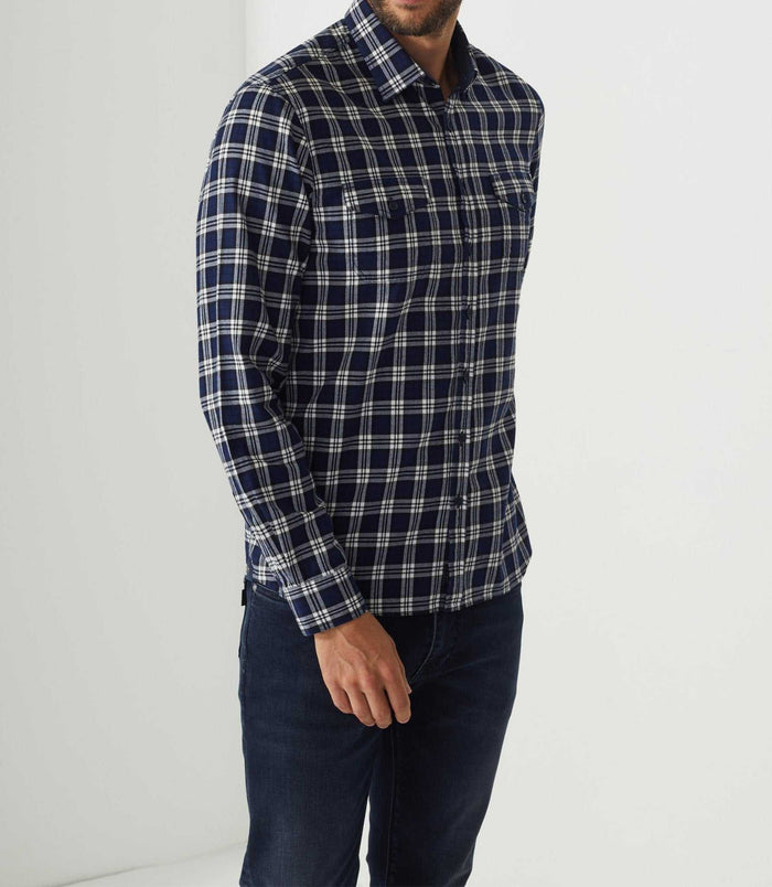 Izac Chemise Casual Bleu "Adjia"