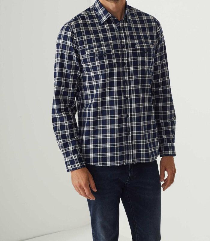 Izac Chemise Casual Bleu "Adjia"