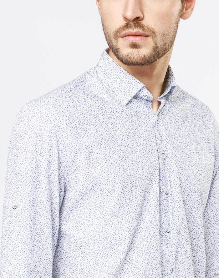 Izac Chemise Casual Bleu Ciel
