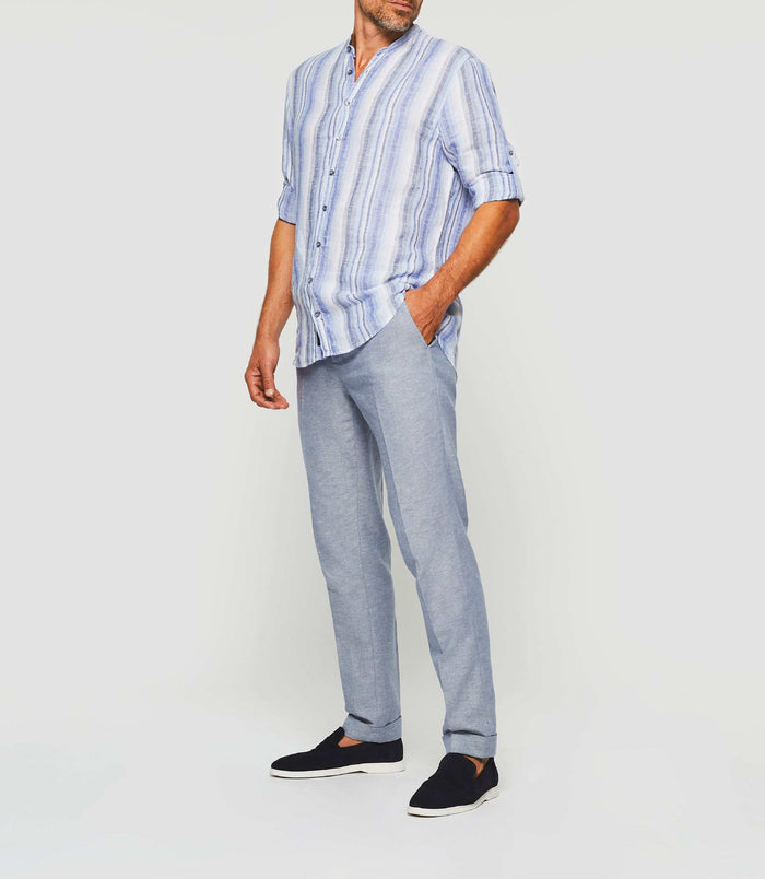 Izac Chemise Casual Bleu Ciel "Kabosa"