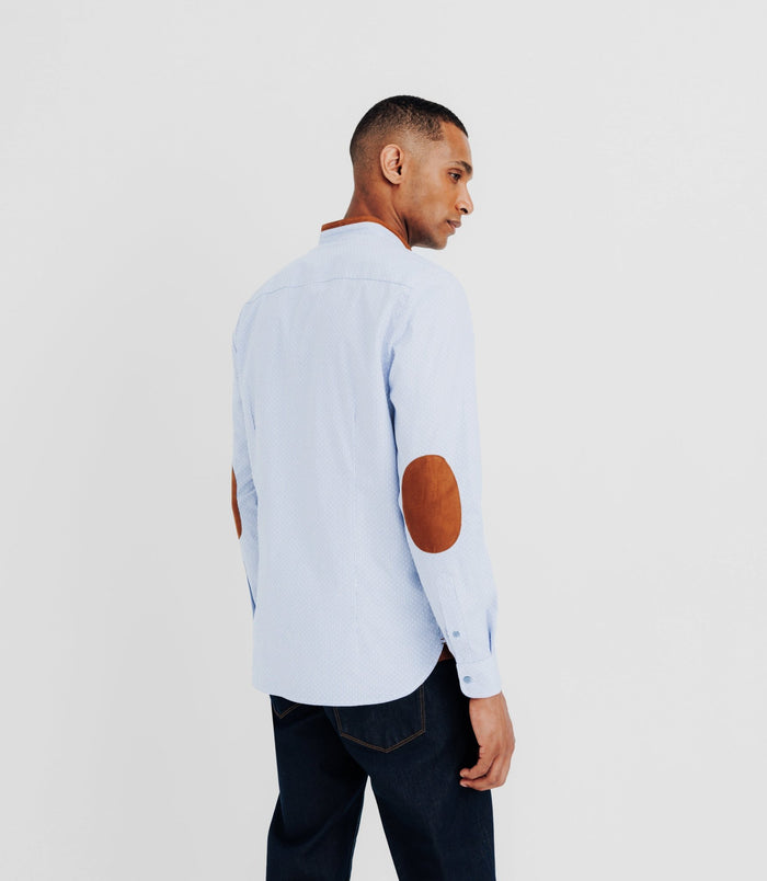 Izac Chemise Casual Bleue