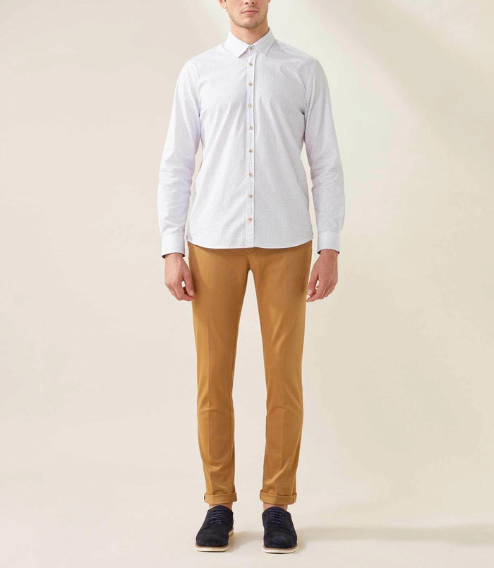izac Chemise casual camel "Tendreout"
