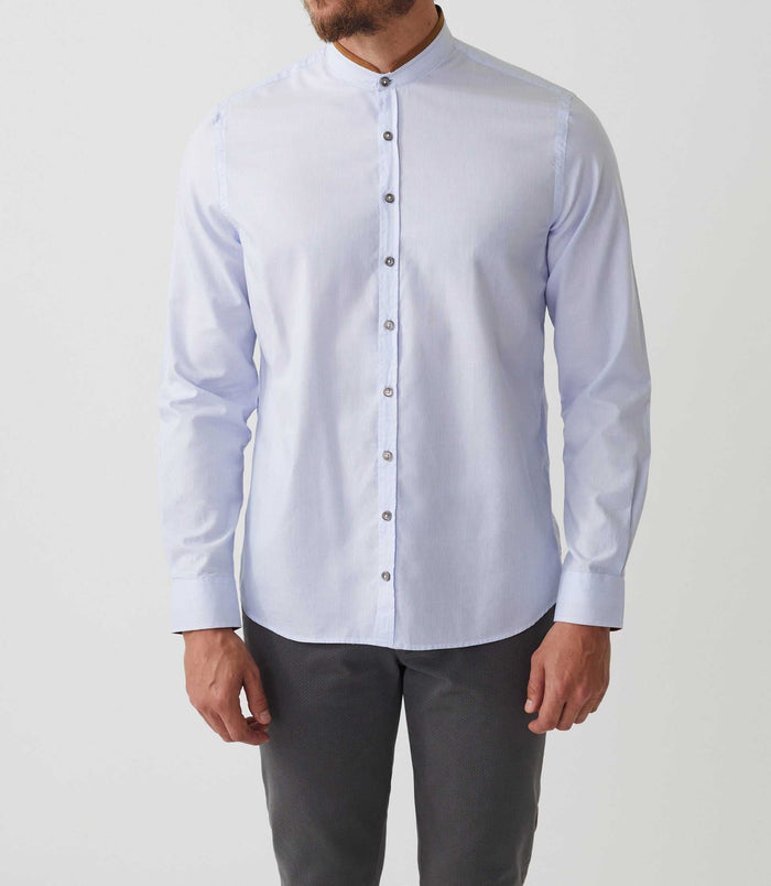Izac Chemise Casual Ciel-camel "Andreas"