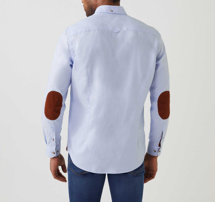 Izac Chemise Casual Ciel-rouille "Aime"
