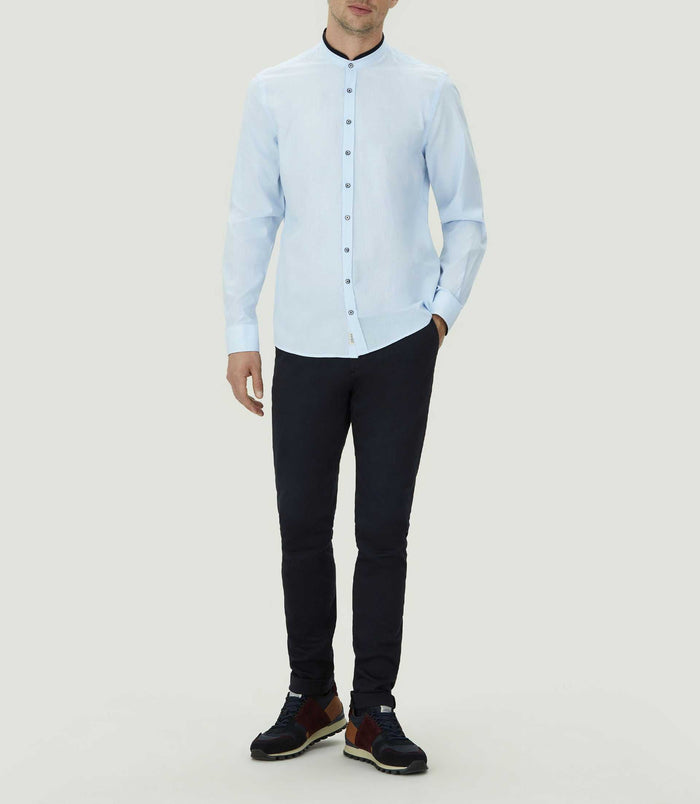 izac Chemise casual col mao "Marc"
