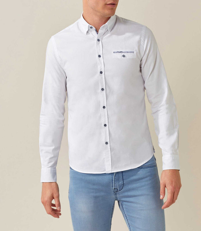 izac Chemise casual coton blanc "Sephoever"