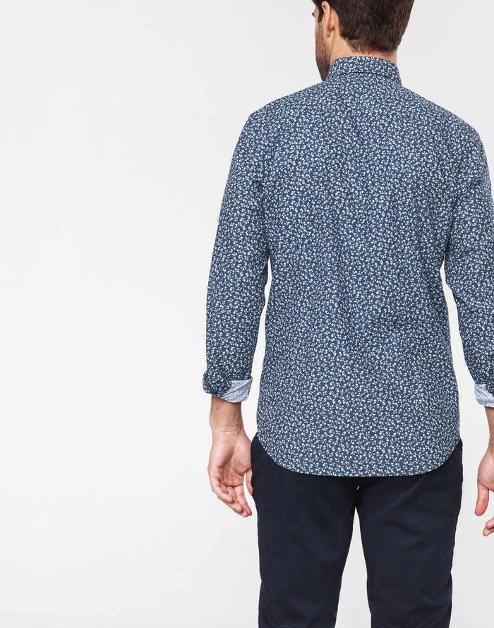 Izac Chemise Casual Coton Fleuri