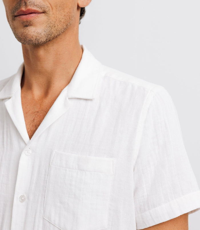 Izac Chemise Casual Coupe Fit Blanche