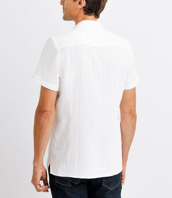 Izac Chemise Casual Coupe Fit Blanche