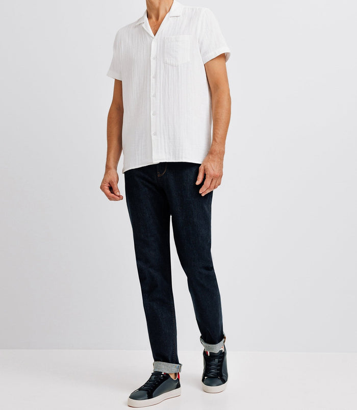 izac Chemise casual coupe fit blanche