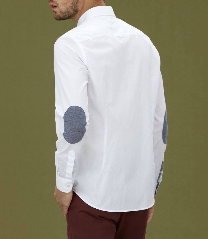 Izac Chemise Casual En Coton Blanc "Minas"