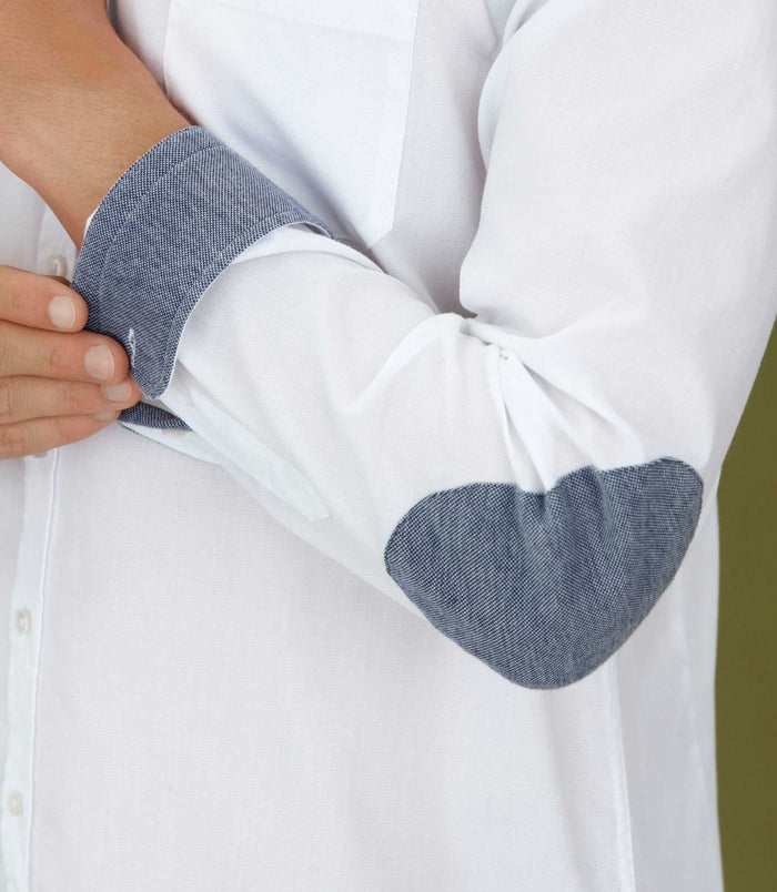 Izac Chemise Casual En Coton Blanc "Minas"