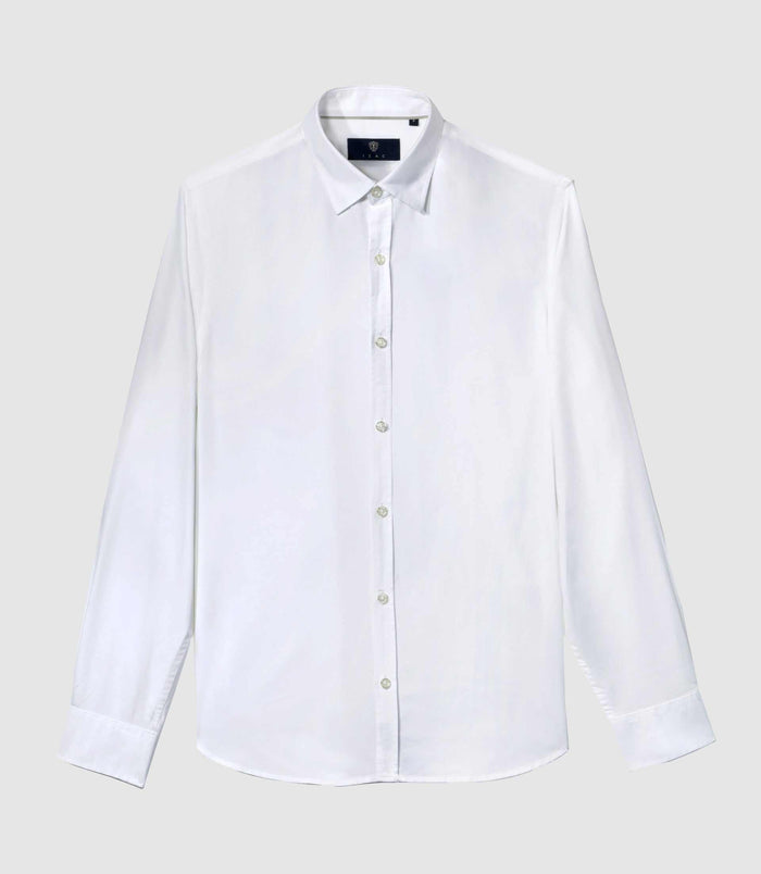 izac Chemise casual en coton blanche