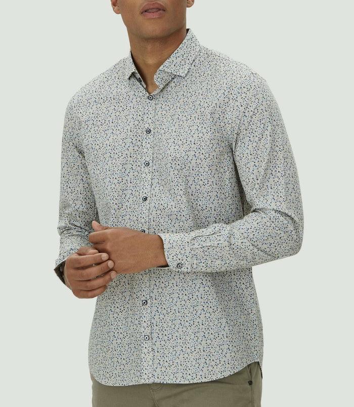 Izac Chemise Casual En Coton Bleu Ciel "Maela"