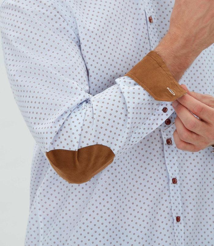 Izac Chemise Casual En Coton Camel "Madi"