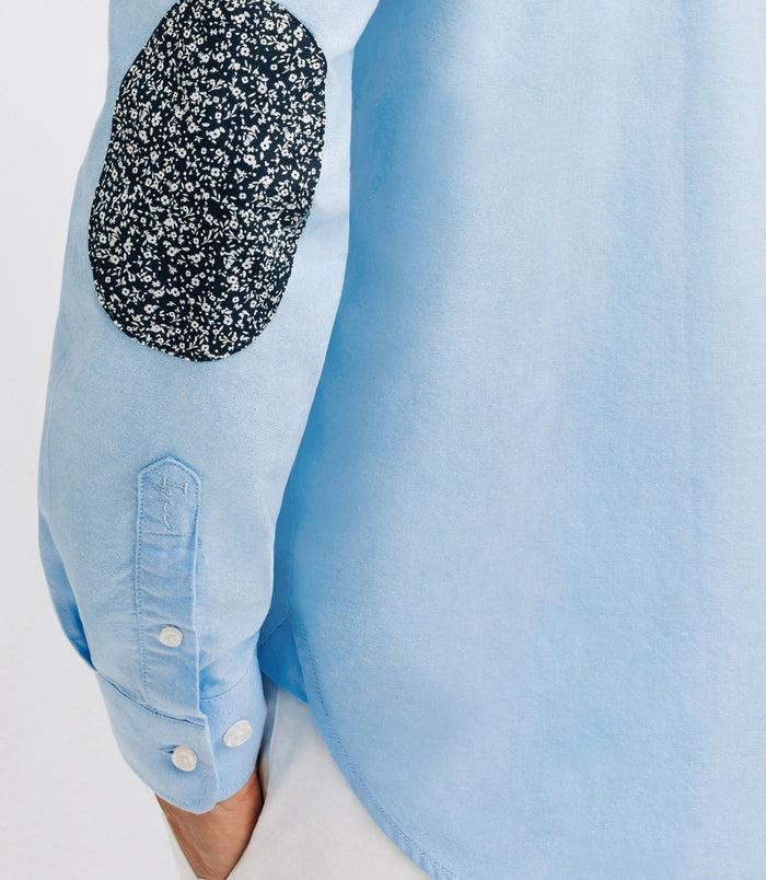 Izac Chemise Casual En Coton Ciel