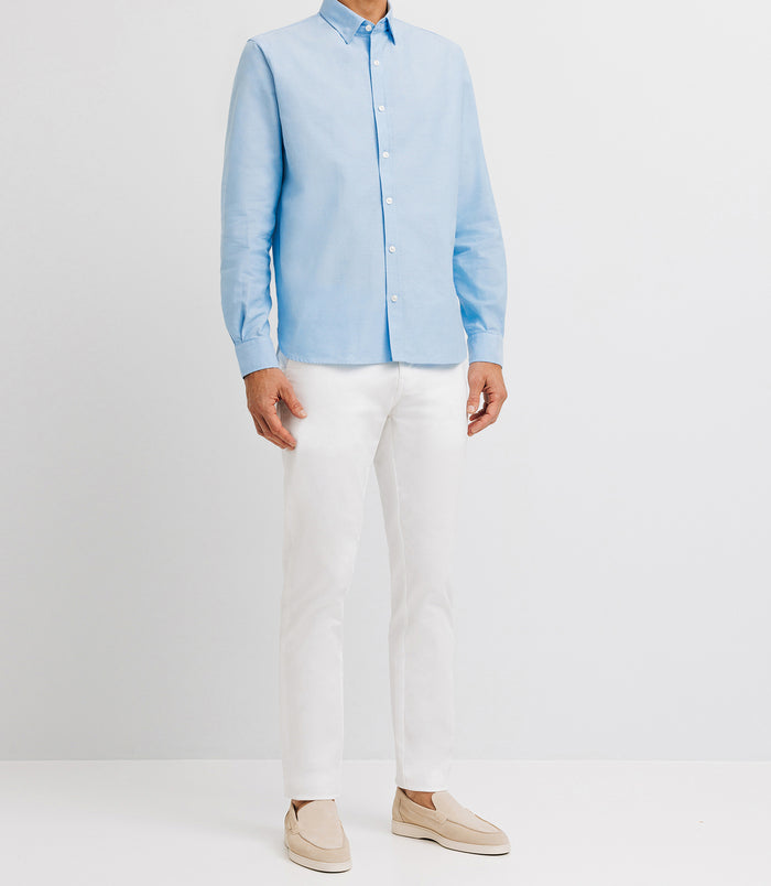izac Chemise casual en coton ciel