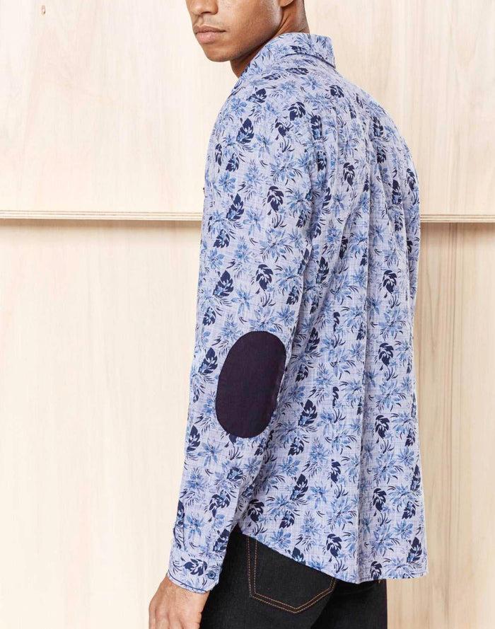 Izac Chemise Casual Fleurs Tropicales