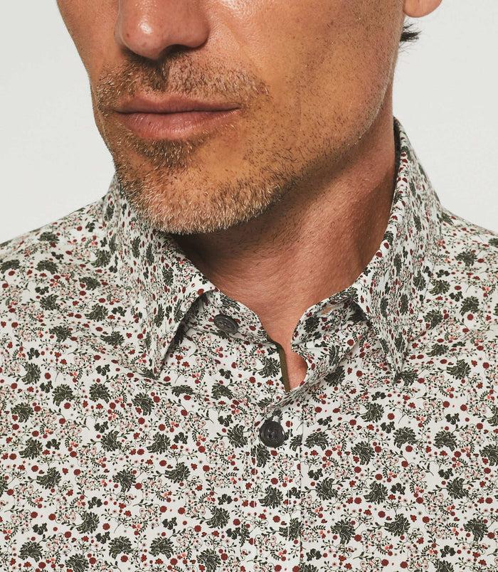 Izac Chemise Casual Imprimé Kaki JONAS